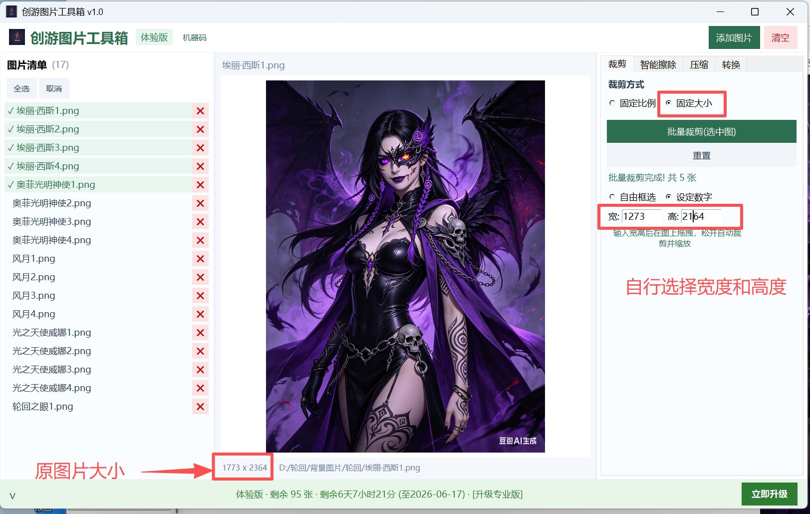 输出文件夹中的图片